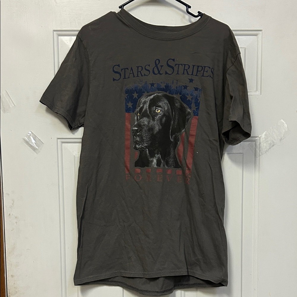 (🔥4 for $20 Academy Stars & Stripes Forever Graphic Tee - Gray men’s size Large